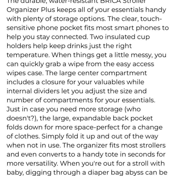 Stroller organizer - Picture 7 of 8